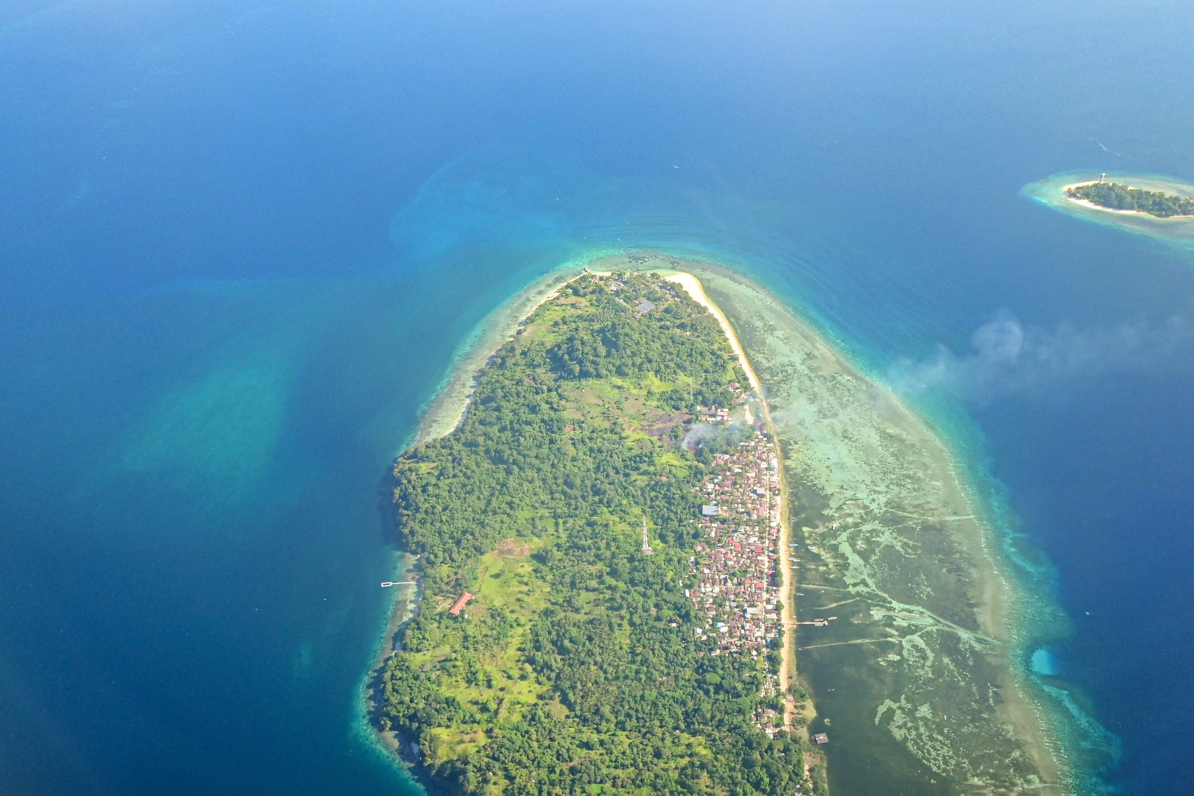 바탐섬 위에서 내려다 보이는 사진