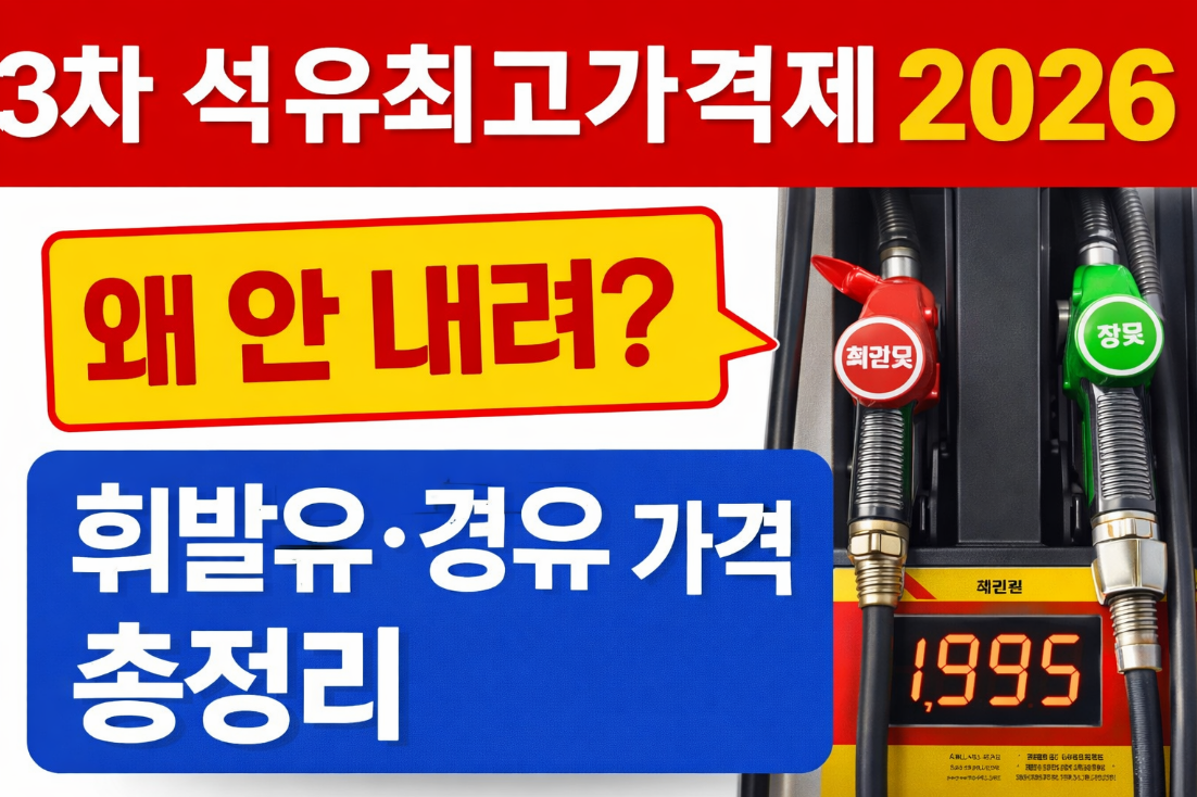 3차 석유최고가격제 적용기간·동결 이유·가격