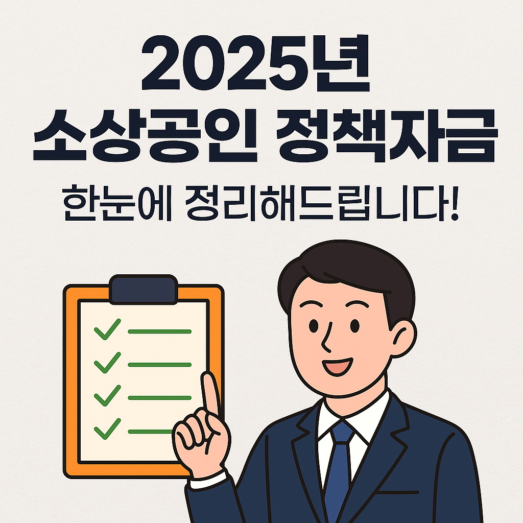 2025년 소상공인정책자금