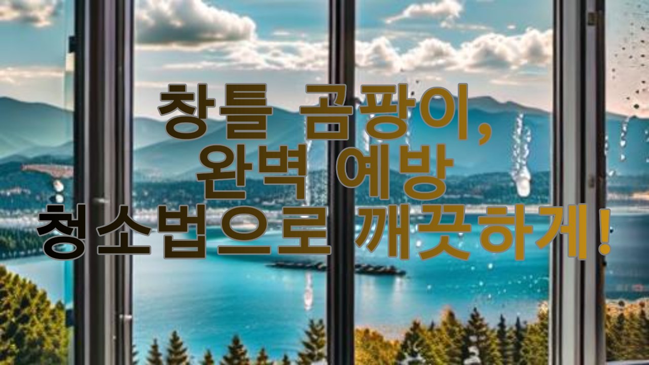 창틀 곰팡이, 완벽 예방 청소법으로 깨끗하게!