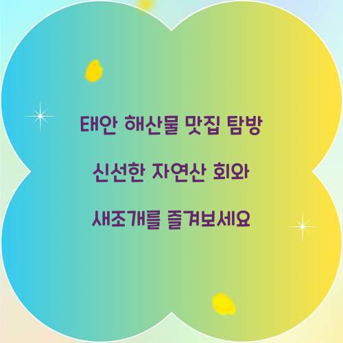 태안 해산물 맛집