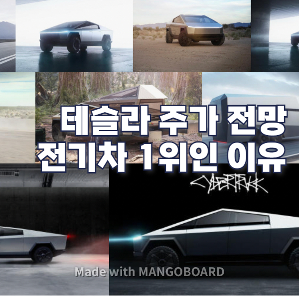 테슬라 주가 전망 미국주식 유망주 전기차