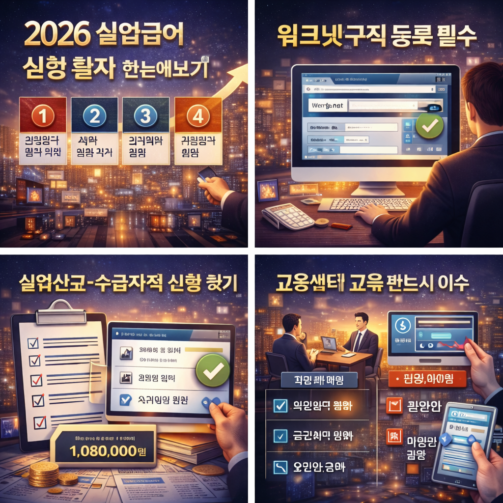 2026 실업급여 지급조건 총정리｜반드시 확인해야 할 핵심 기준