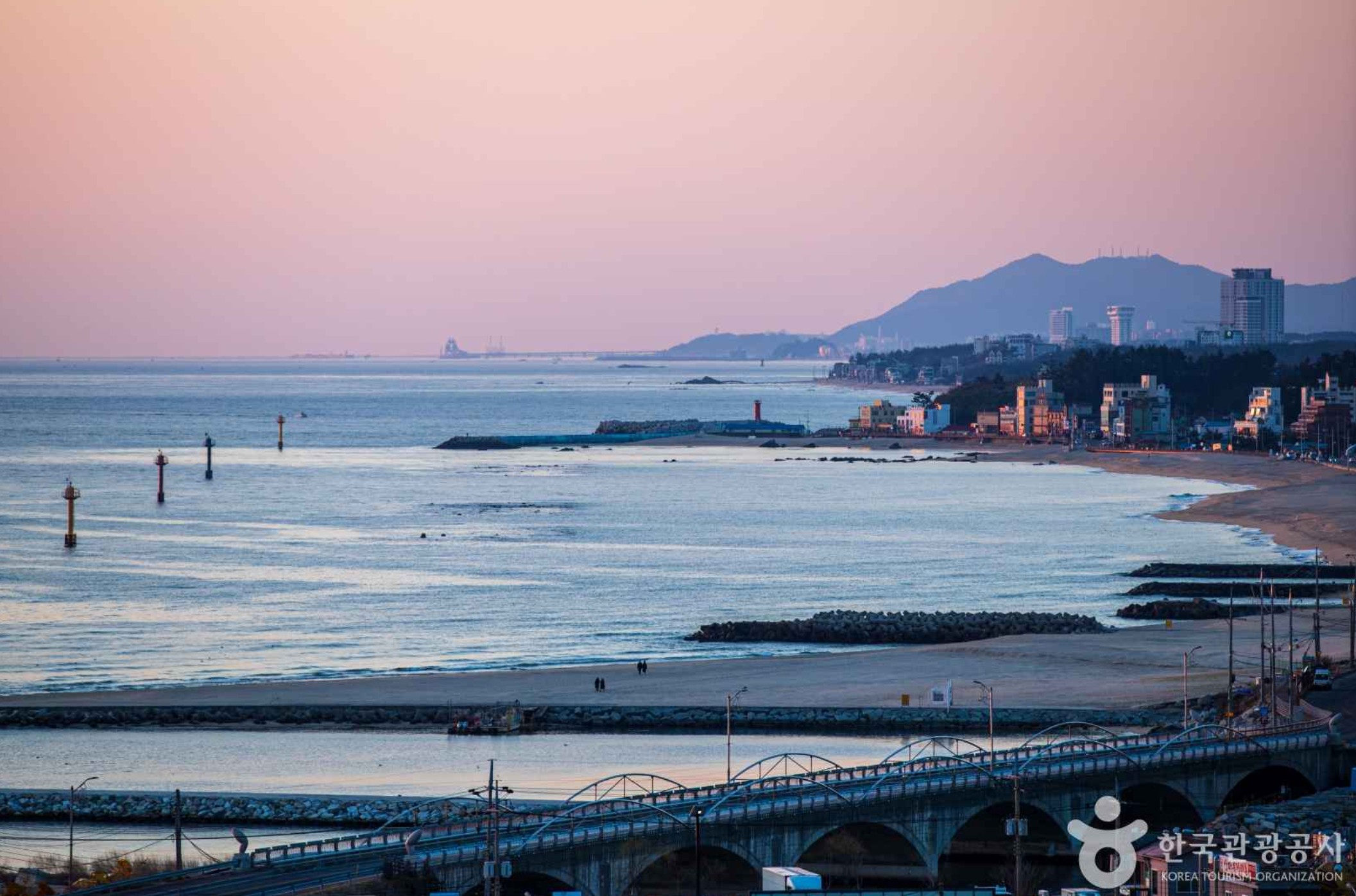 주문진항-노을