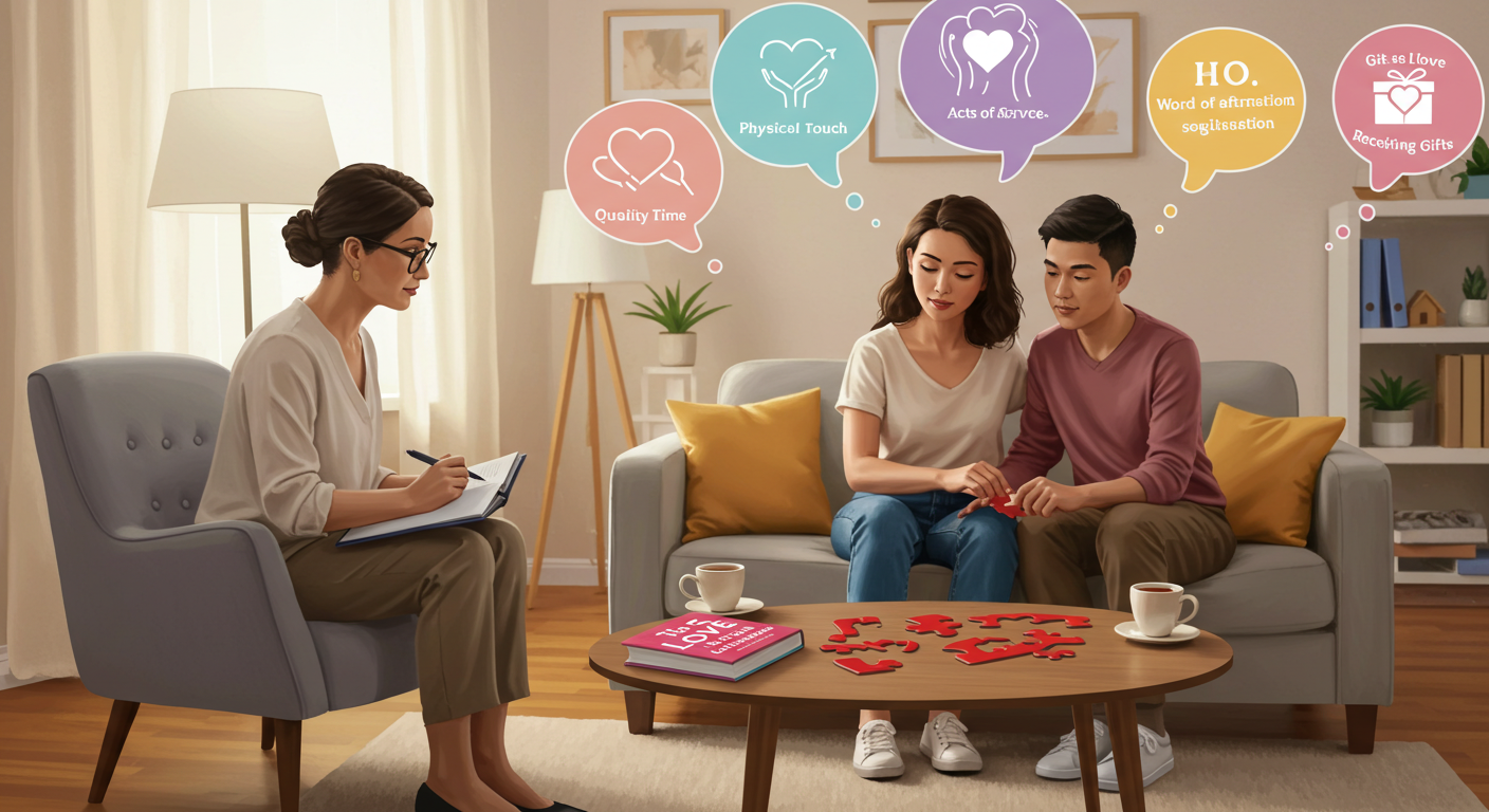 전문가와 상담하는 부부 사진