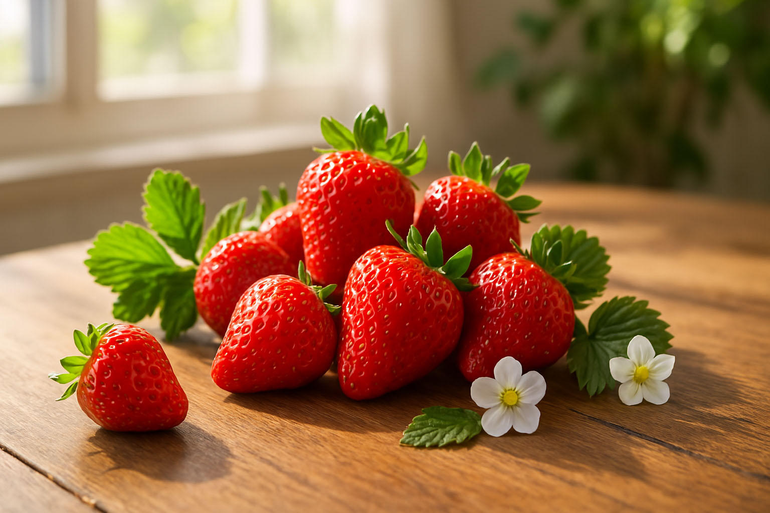 딸기, 봄의 항산화 비타민