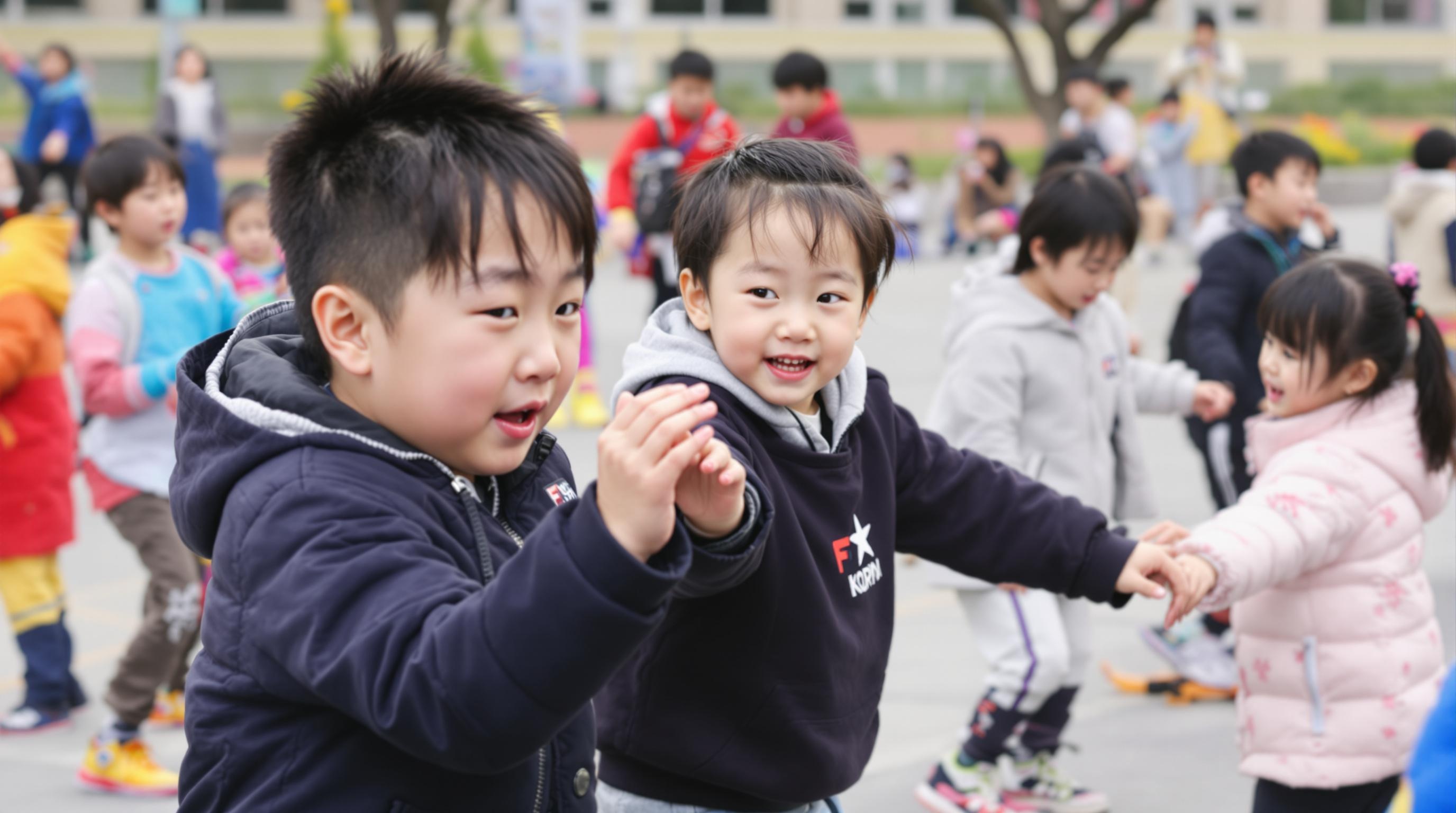 체육 하는 어린이들