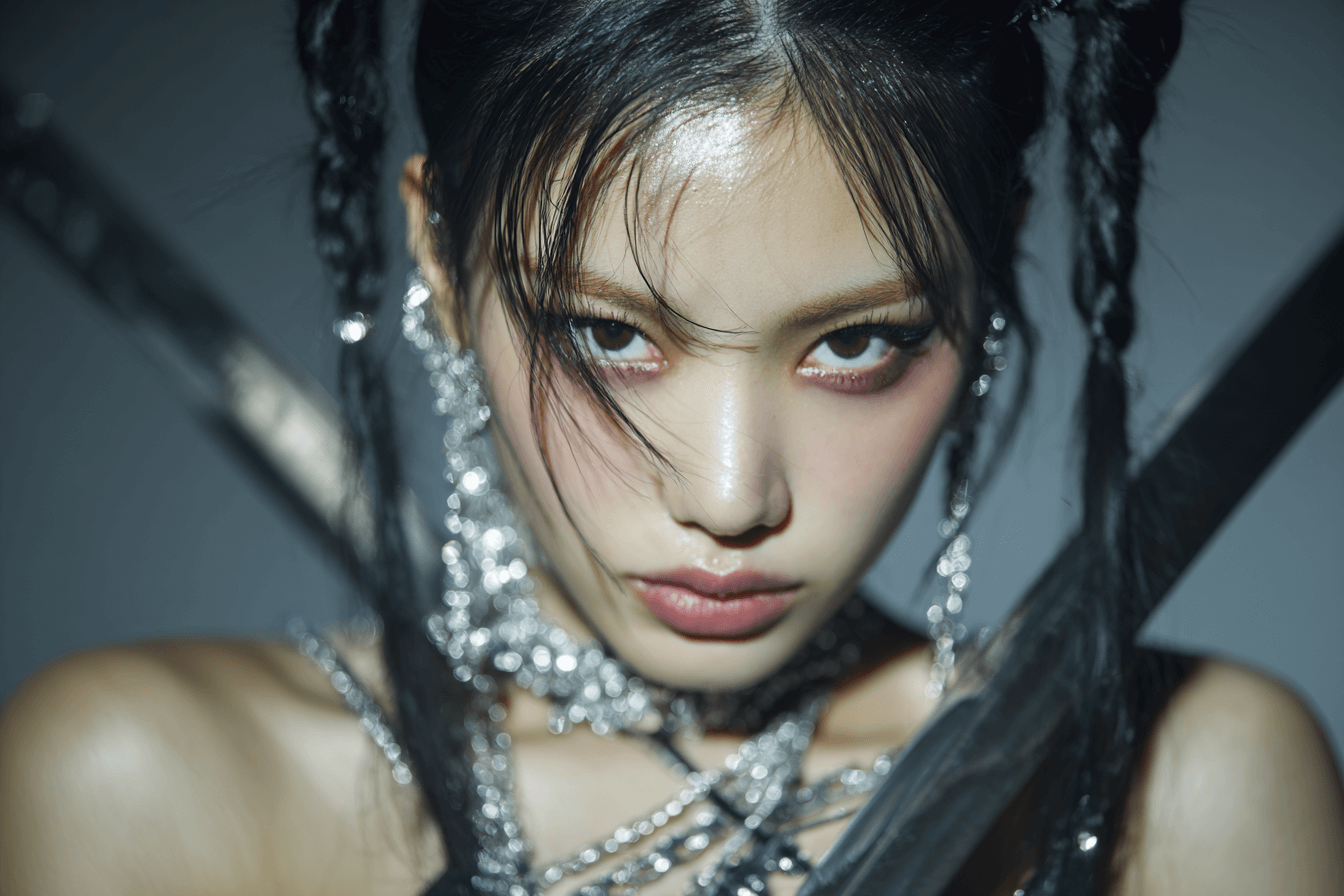 시크한-표정으로-카메라를-응시하는-여성-아이돌