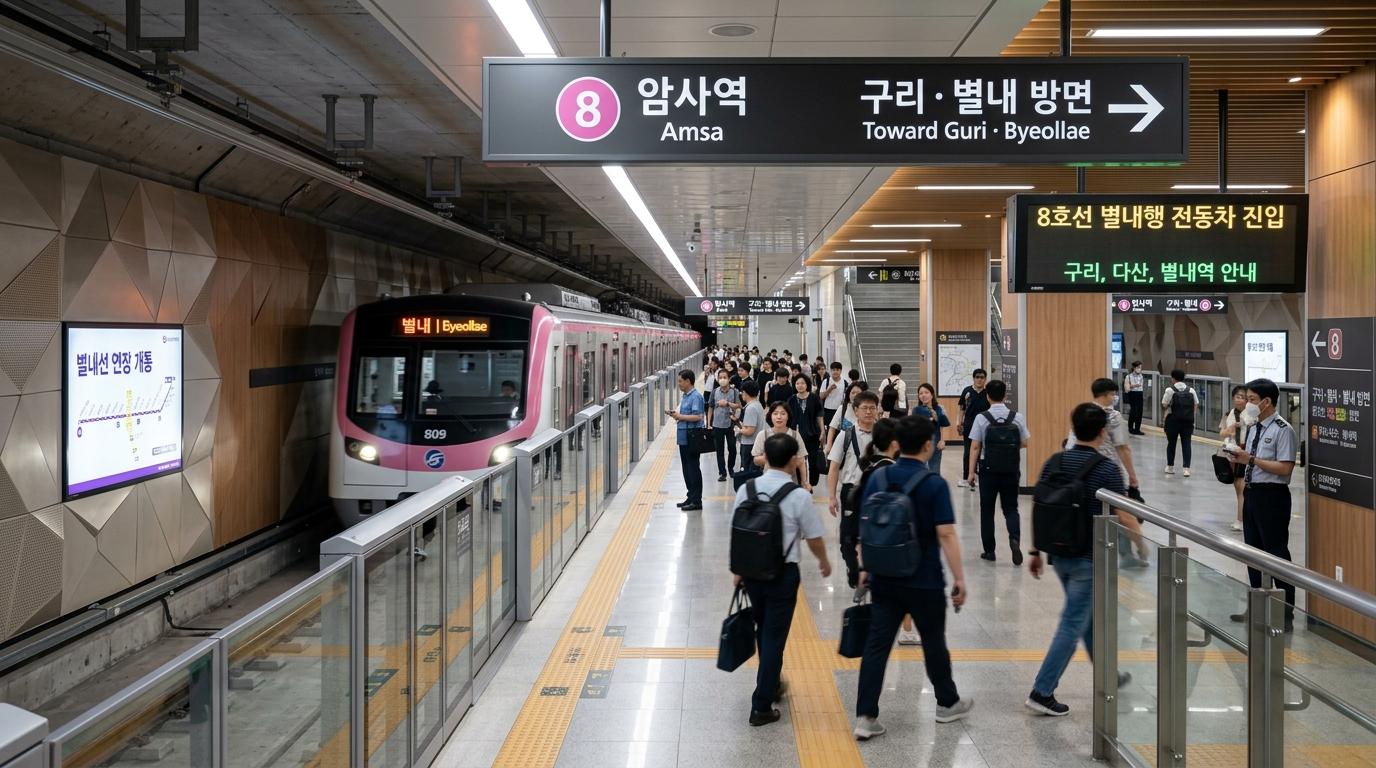 8호선 연장 교통 허브