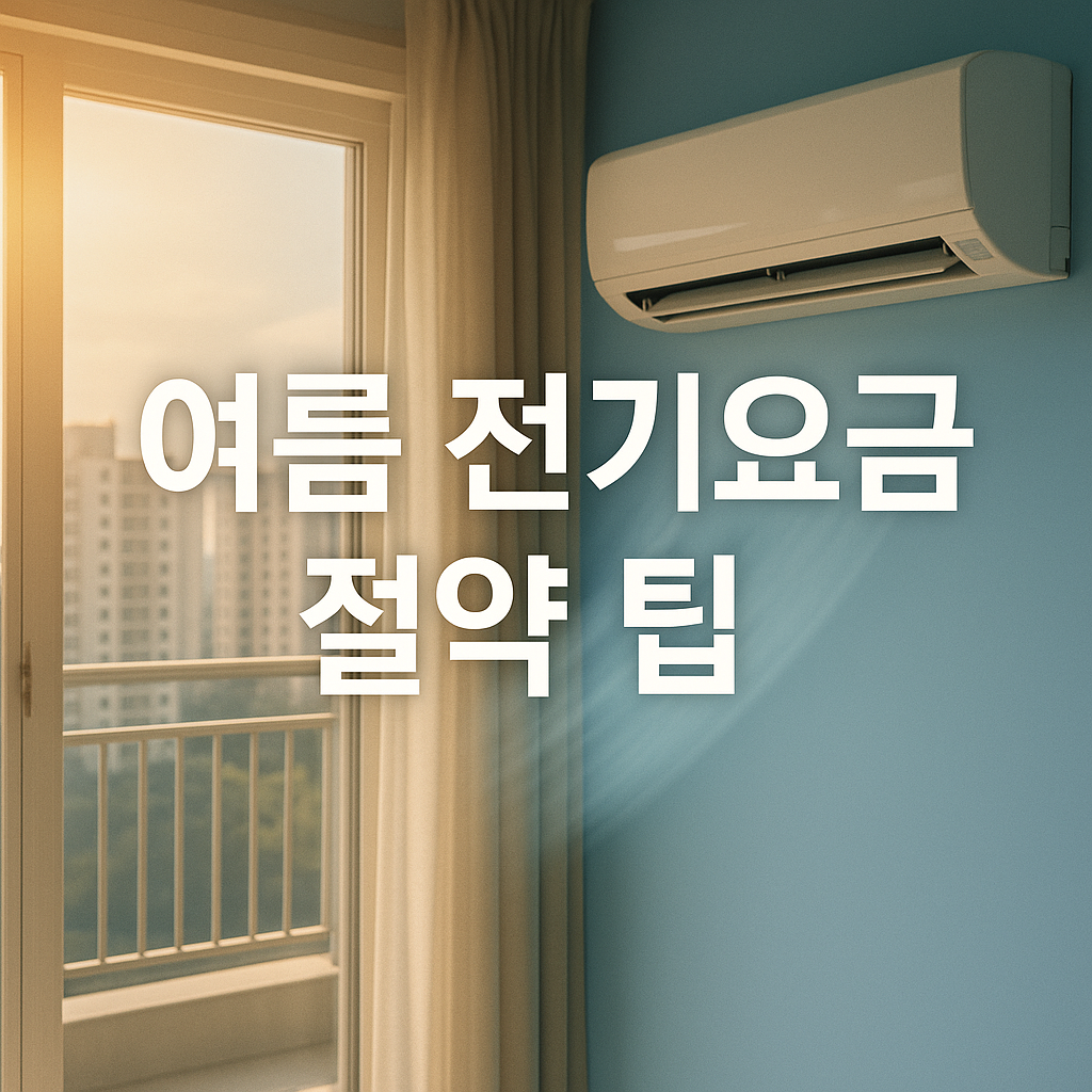 여름 전기요금 절약팁 썸네일 사진