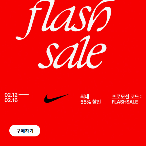 나이키 플래시 세일