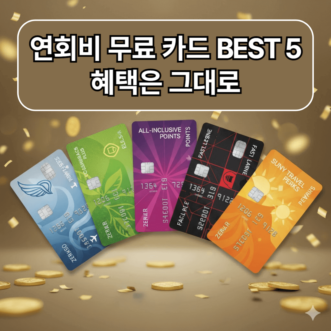 연회비 무료 카드 BEST 5 - 혜택은 그대로