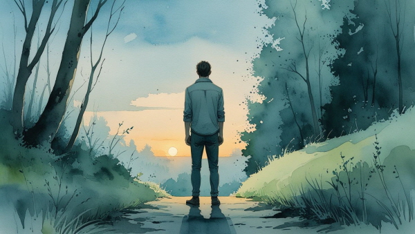 실패를 숨기고 싶어 하고, 그 순간만큼은 사람들과의 관계에서도 한 발짝 물러섭니다에 관한 그림