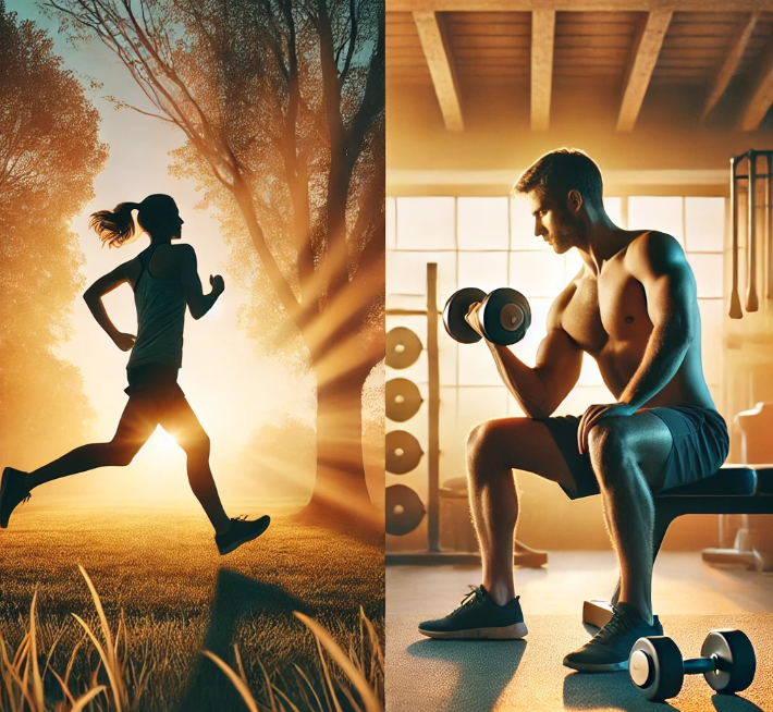 달리기와 근육운동