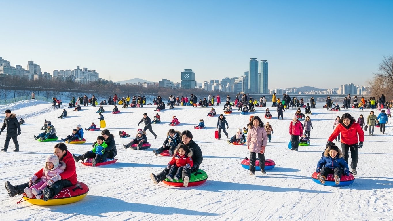 한강 눈썰매장
