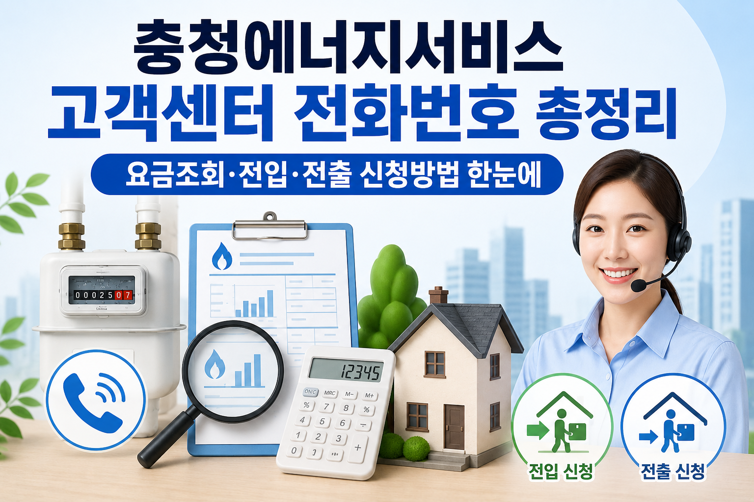 충청에너지서비스 고객센터 전화번호 총정리|요금조회·전입·전출 신청방법 한눈에 관련 사진