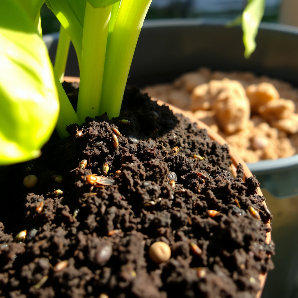 베란다 화분 흙 관리