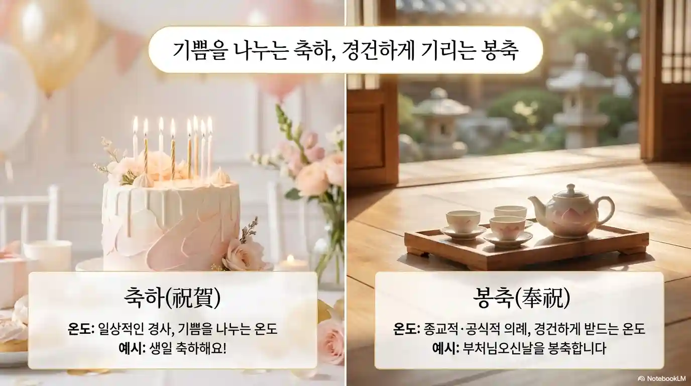 봉축 축하 비교