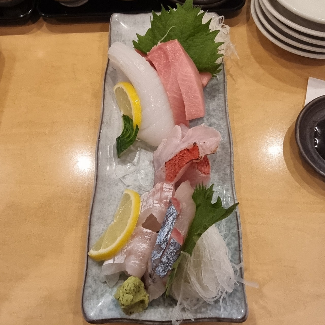 오사카 우메다 스시일심 5종 모듬회