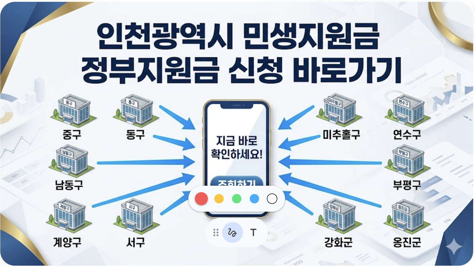 인천광역시 민생지원금 신청 바로가기 주소