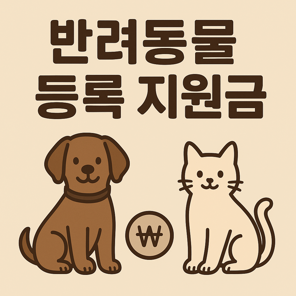 반려동물 등록&middot;중성화 지원금 총정리
