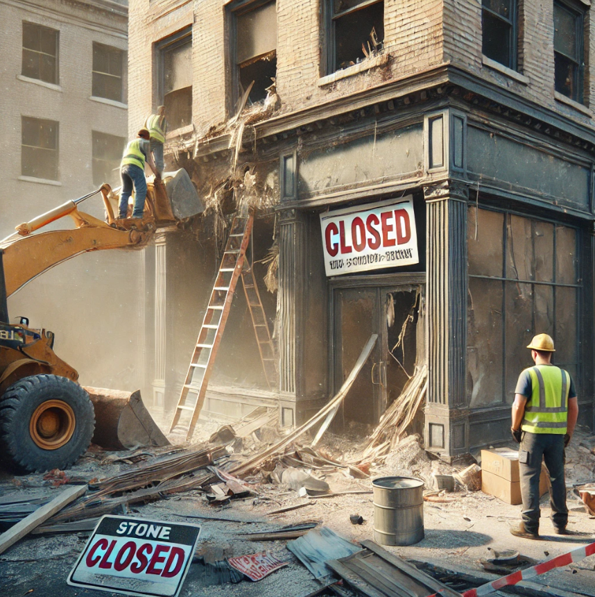 폐업 철거 관련 사진