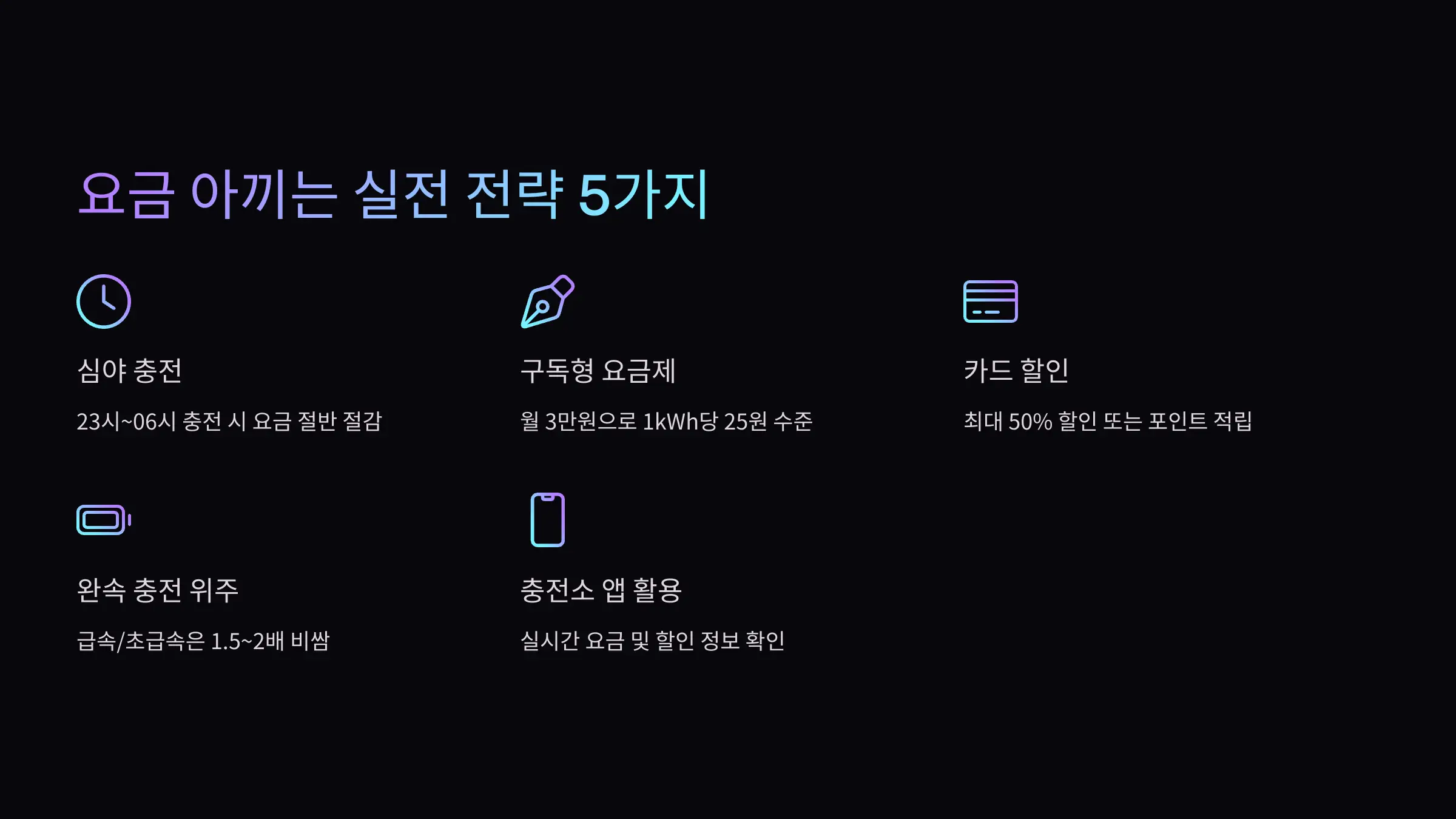 요금 아끼는 실전 전략 5가지