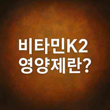 비타민K2 영양제란? 이미지