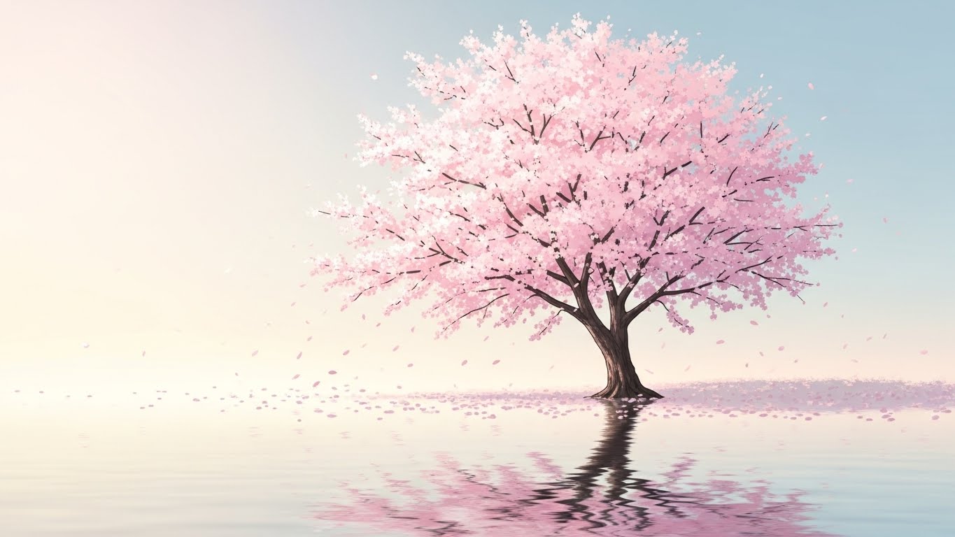 Illustration representing the meaning of Hwayangyeonhwa, the most beautiful moment in life