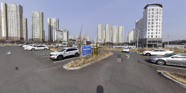 진주역 주자장 전경