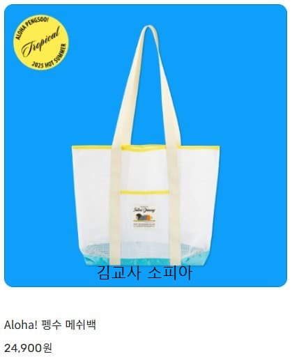 🎉 2025 여름 기획상품 'Aloha pengsoo! 🐧🌴' 출시!