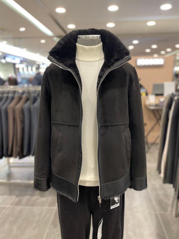 레노마 레노마옴므 23F W 컬러 양가죽 무스탕점퍼 RPHMLU54A