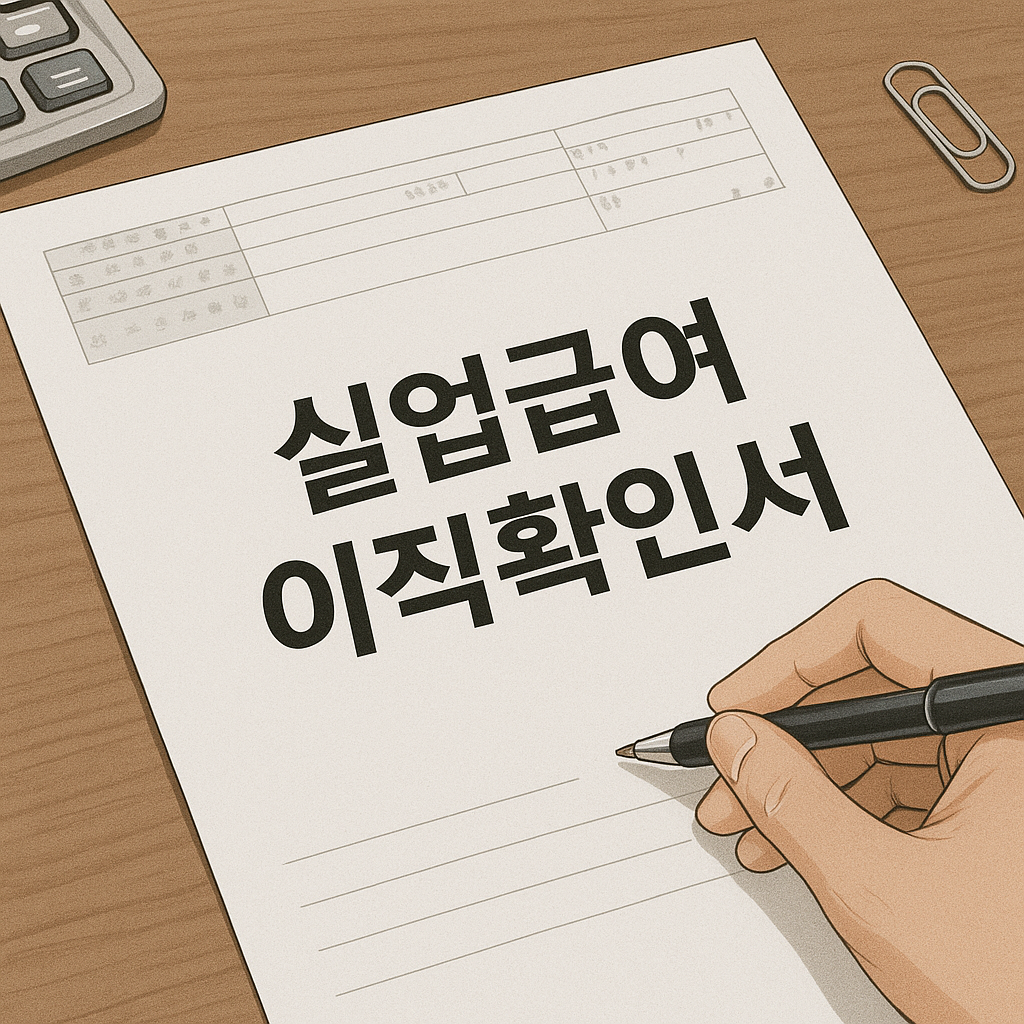 실업급여 이직확인서