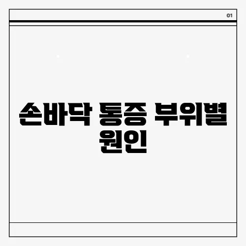 손바닥 통증 부위별 원인