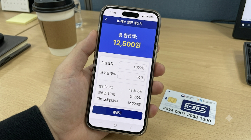 K-패스 유형별 환급 비율 청년 다자녀 저소득층