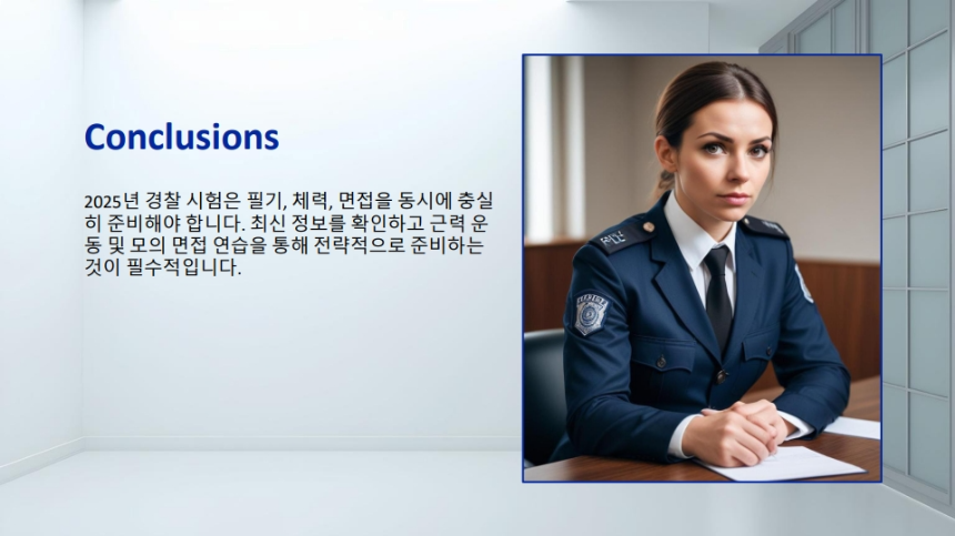 2025년 최신 경찰 시험 합격 전략 업데이트 &ndash; 필기, 체력, 면접 완벽 대비