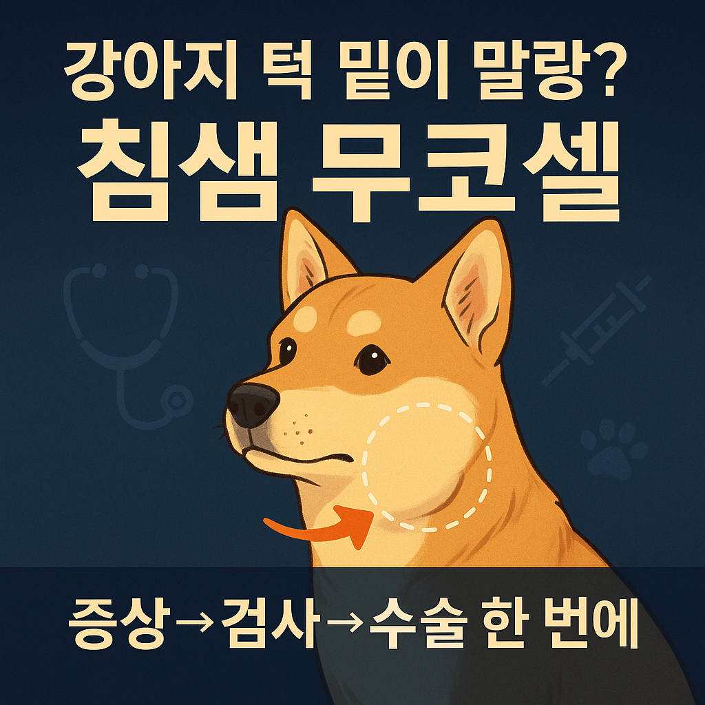 강아지 침샘낭종