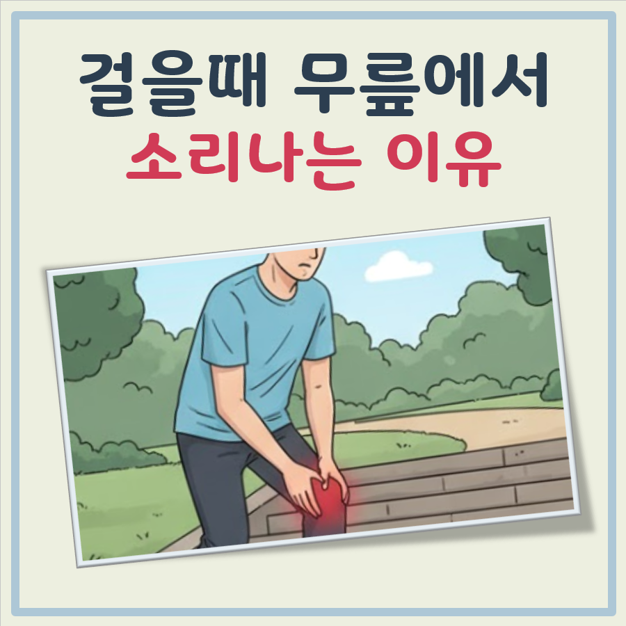 걸을때 무릎에서 소리 대표 이미지