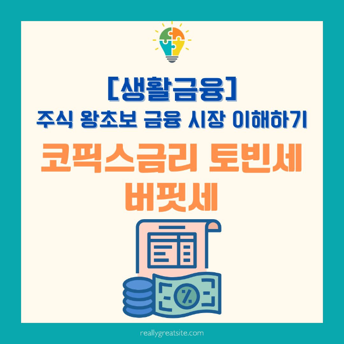 주식/왕초보/금융시장/이해하기/코픽/금리/토빈세/버핏세
