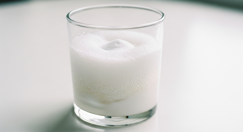 식초를 1~2큰술 정도 부어주면 보글보글 거품이