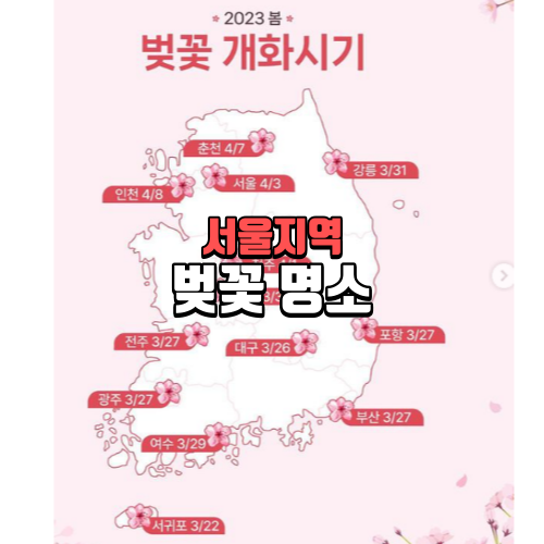 서울 벚꽃 명소