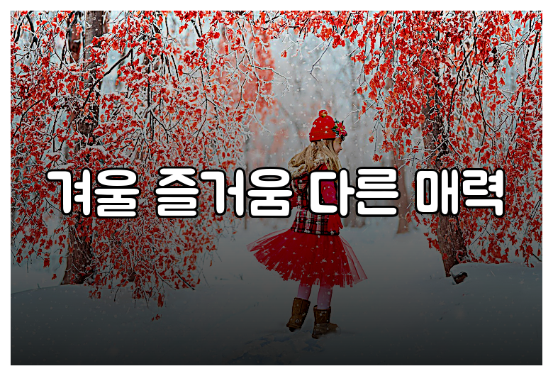 겨울 즐거움 다른 매력