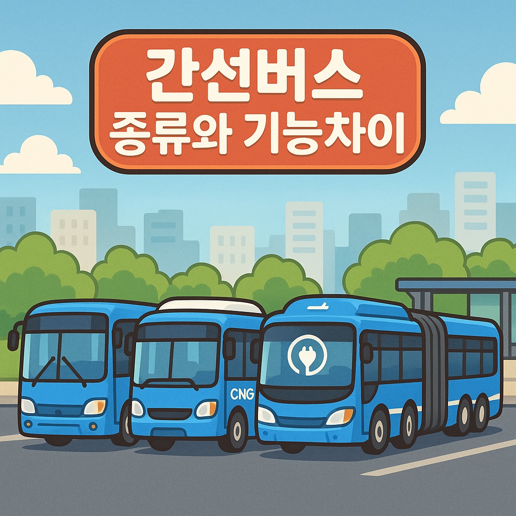 간선버스 종류와 기능 차이