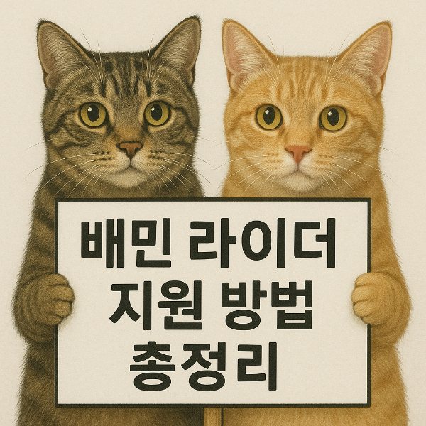 배민 라이더 지원 방법 총정리