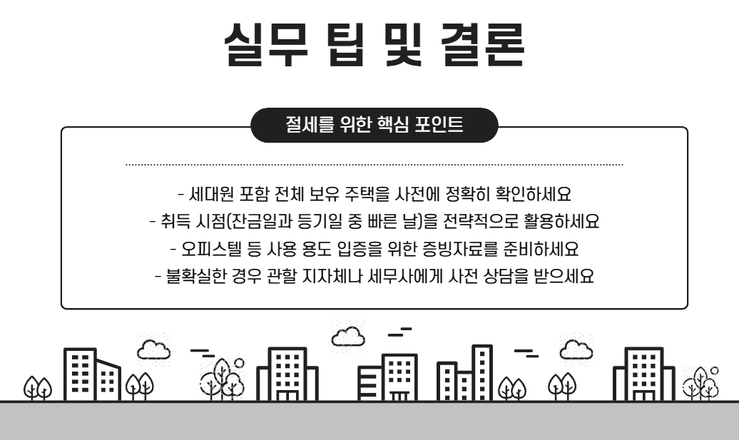 취득세 중과세 적용 시 주택 수 산정 기준