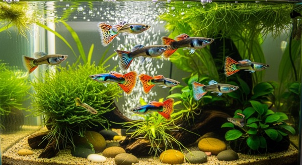 구피 소리 반응 실험과 청각 기반 수조 관리법 관련 사진