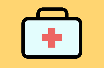 휴일 명절 약국 찾기 심야약국 찾기와 관련된 구급함 그림