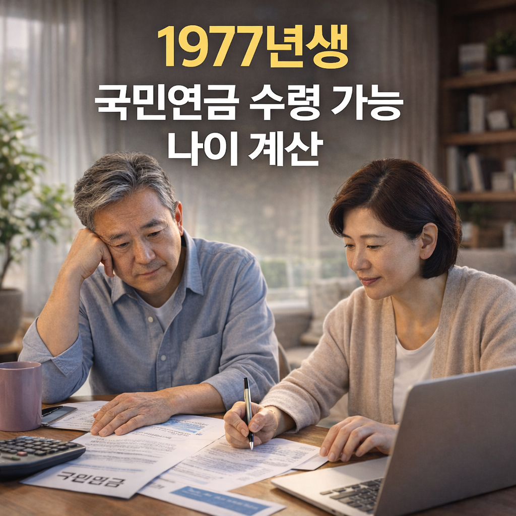 1977년생 국민연금 수령 가능 나이 계산|몇 살부터 받을 수 있을까?