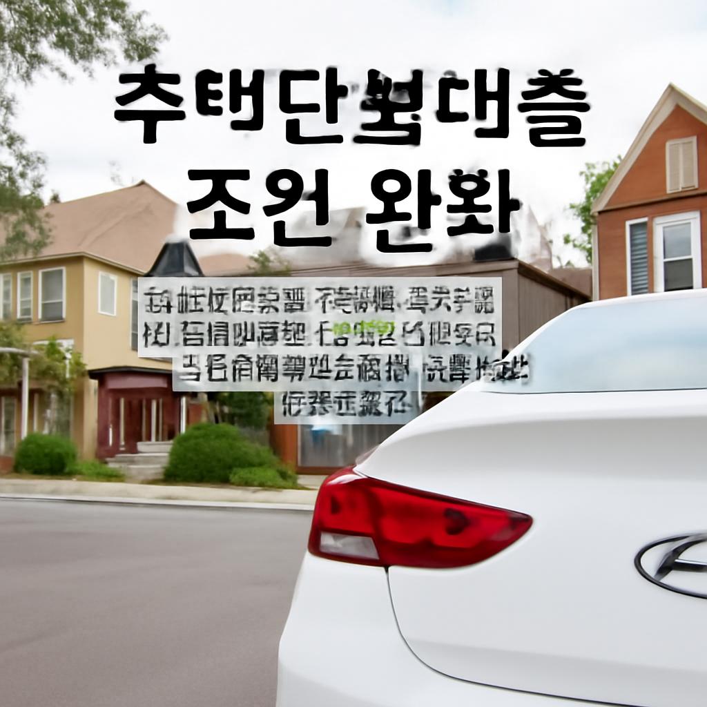 주택담보대출 조건 완화