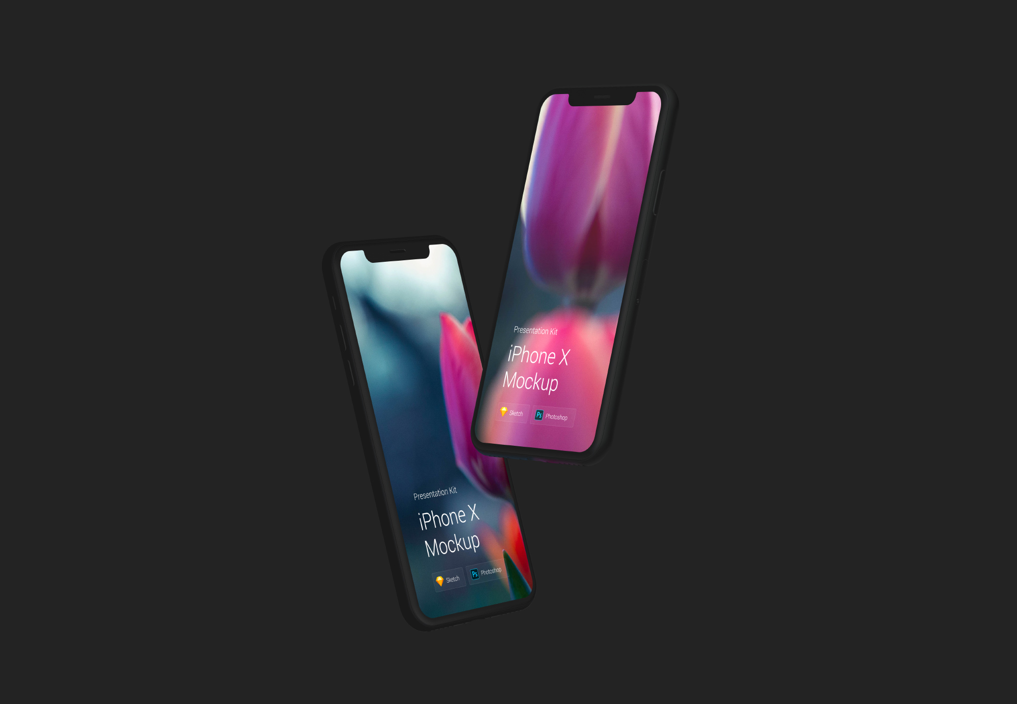 아이폰 X 목업 번들 두개의 번들 형태(1)